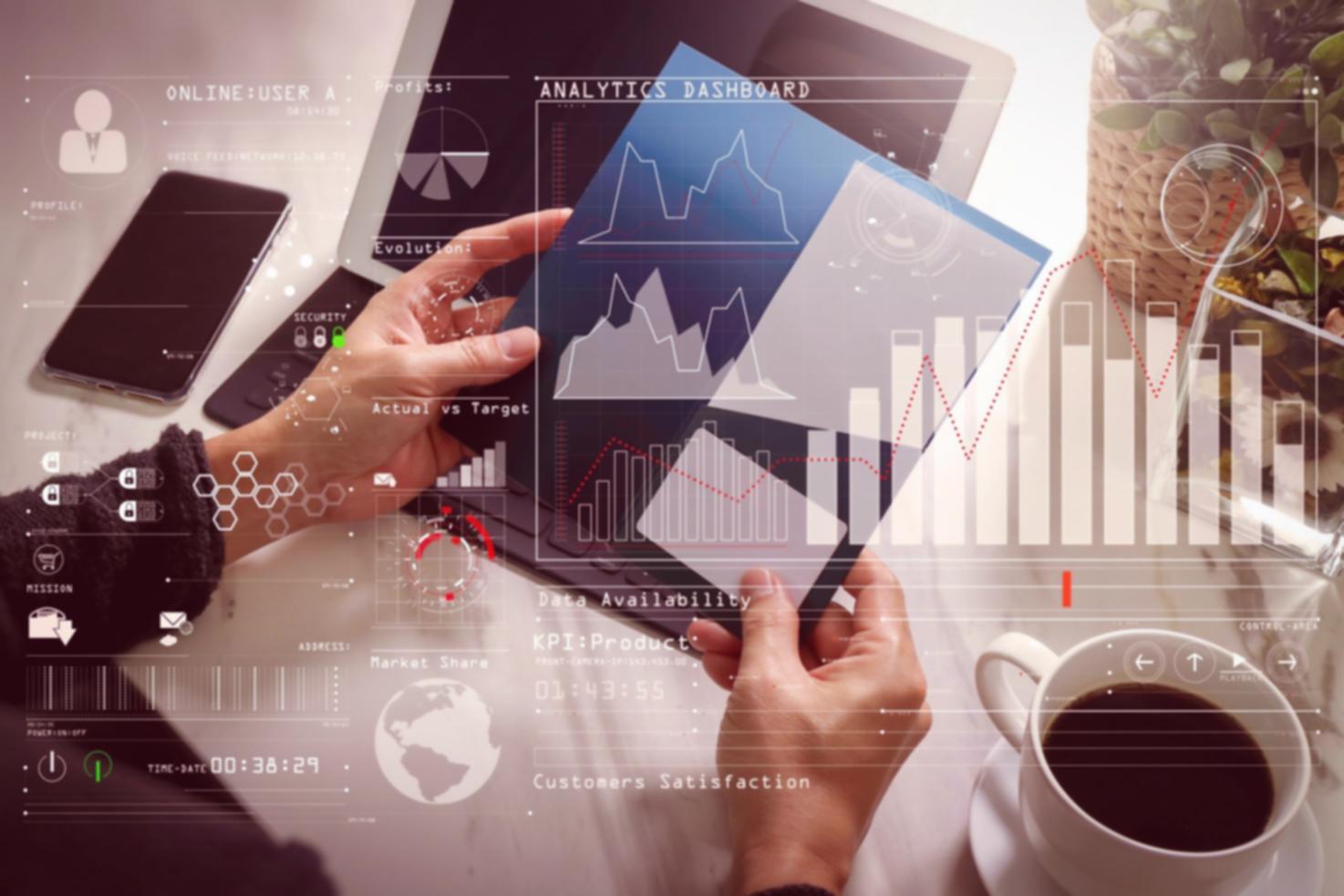 Analyse de croissance organique en cours sur un tableau de bord SEO